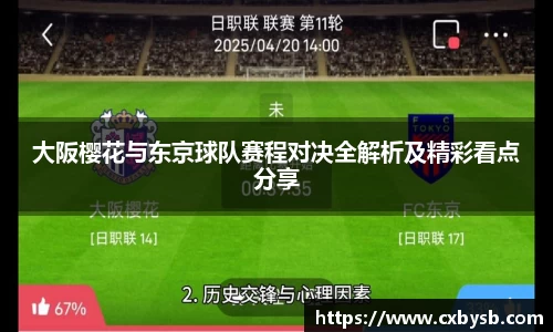 大阪樱花与东京球队赛程对决全解析及精彩看点分享