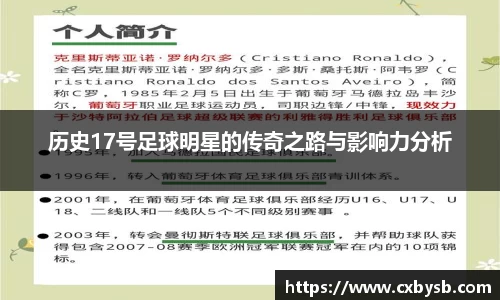 历史17号足球明星的传奇之路与影响力分析